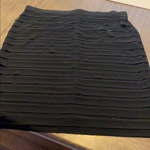 Stretch pleated skirt